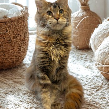 chaton Maine coon brown tortie blotched tabby Wendy Tinkerbell Chatterie Maceo’s Gône’s Maine Coons chaton Maine coon brown tortie blotched tabby Wendy Tinkerbell Chatterie Maceo’s Gône’s Maine Coons